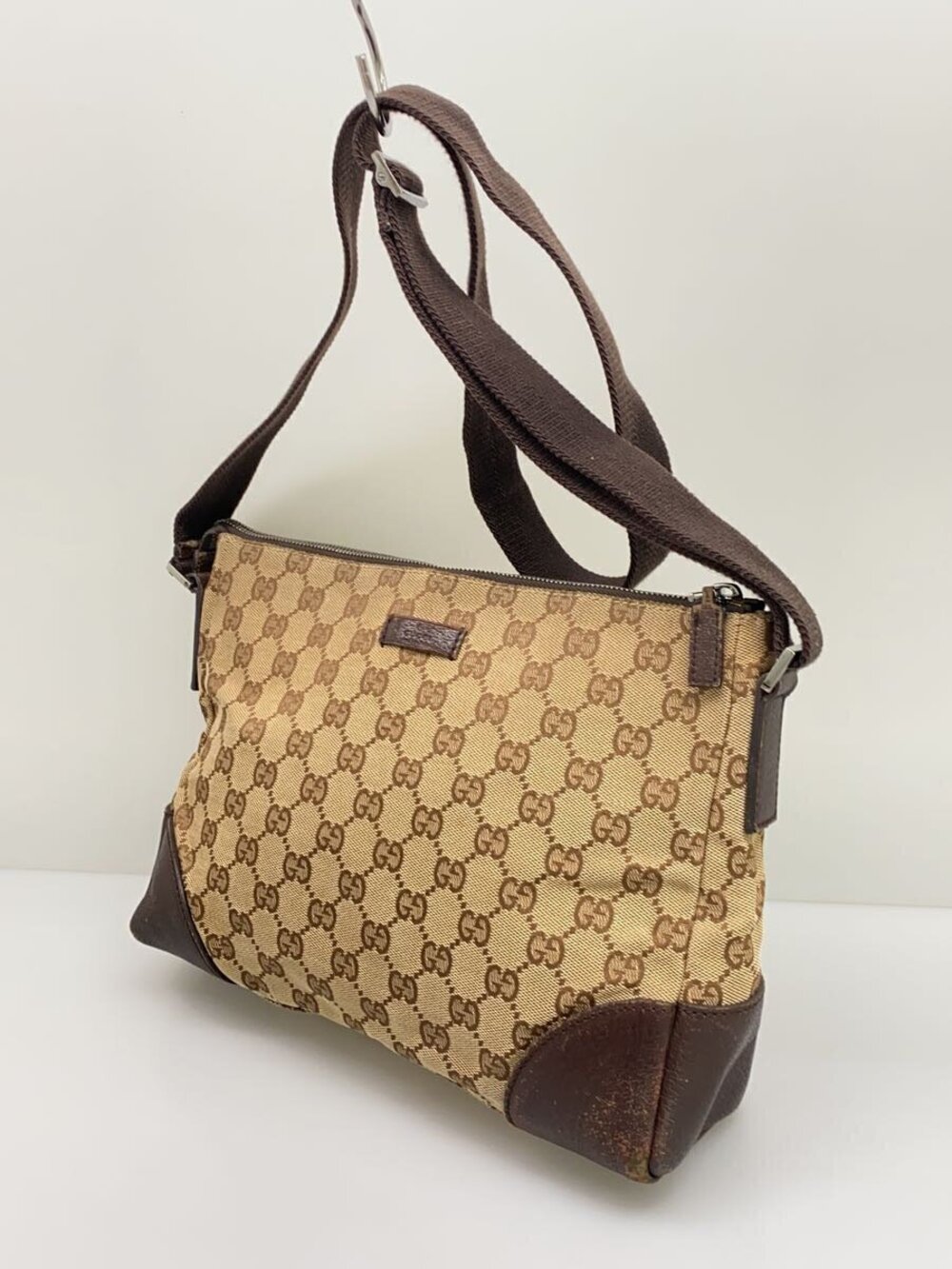 Gucci brown Messenger GG Bag Canvas pattern monogram Brown